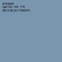 #7A95AE - Wild Blue Yonder Color Image
